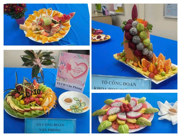 Hội thi trang trí trái cây bàn tiện Chào mừng ngày Phụ nữ Việt Nam 20/10 năm 2024