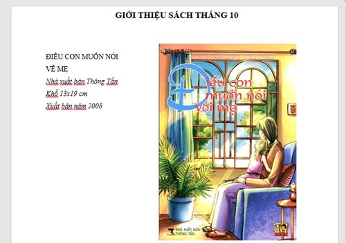 Giới thiệu sách tháng 10/2024