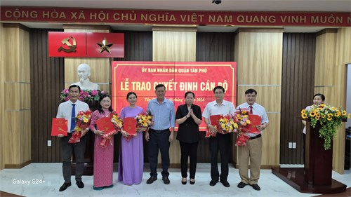 Chúc mừng Thầy Lê Minh Đang - Phó Hiệu trưởng trường THCS Võ Thành Trang được bổ nhiệm chức danh Hiệu trưởng trường THCS Tân Thới Hòa
