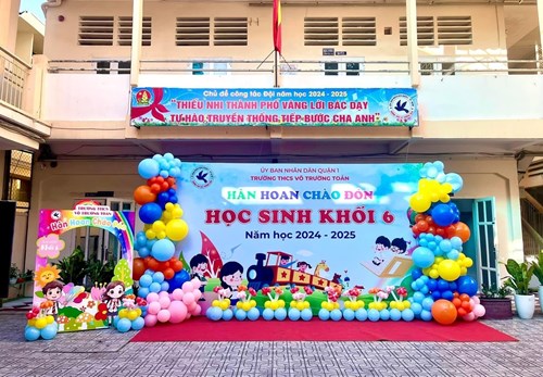 Hân hoan chào đón Học sinh khối 6 năm học 2024 - 2025