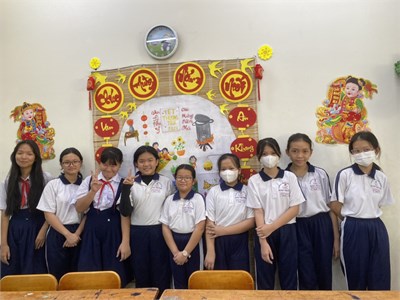 Trang trí lớp mừng Xuân Giáp Thìn 2024