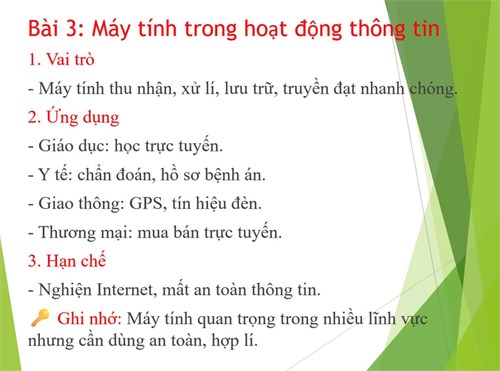 Tin học 6- cánh diều- chủ đề a- bài 3