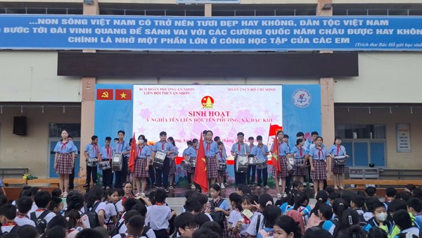 Sinh hoạt ý nghĩa tên liên đội, tên phường, xã, đặc khu.