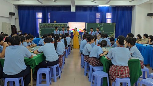 Sáng thứ 7, ngày 15 tháng 3 năm 2025, Trường THCS An Nhơn - tổ chức thao giảng môn HĐTN, HN 9 cấp Quận (Chủ đề 7: Bảo vệ môi trường và quảng bá cảnh quan đất nước - Nhiệm vụ 2: Thực hiện đề tài khảo sát về nguyên nhân gây ô nhiễm môi trường tại địa phương) năm học 2024-2025.