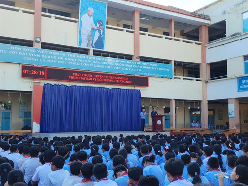 phát thanh - tuyên truyền măng non - chung tay bảo vệ môi trường trường học