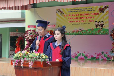 Lễ tri ân và ra trường cho học sinh khối 9 năm học 2024 - 2025