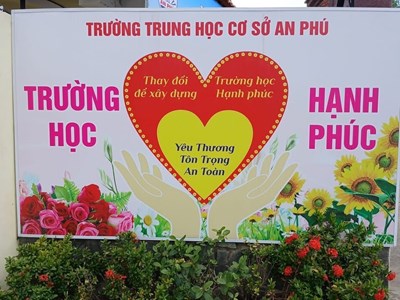 Ca khúc: An Phú ngôi trường tôi yêu KARAOKE.
Sáng tác: Thanh Dung và Nguyễn An Đệ.
Trình bày: Ca sĩ Xuân Thuyên và Xuân Thư