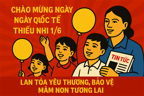 Chào mừng ngày quốc tế thiếu nhi 1/6 – lan tỏa yêu thương, bảo vệ mầm non tương lai
