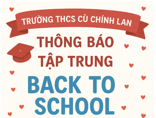Lịch tập trung học sinh năm học 2025 - 2026