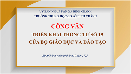 Về việc triển khai Thông tư số 19/2025/TT-BGDĐT ngày 15/9/2025 của Bộ Giáo dục và Đào tạo quy định về khen thưởng và kỷ luật học sinh