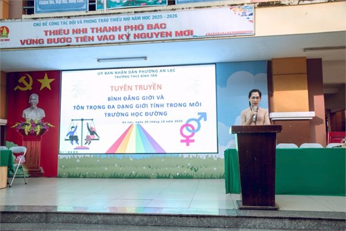 SINH HOẠT ĐẦU TUẦN 7 Năm học 2025-2026: XÂY DỰNG MÔI TRƯỜNG HỌC ĐƯỜNG BÌNH ĐẲNG VÀ AN TOÀN SỐ