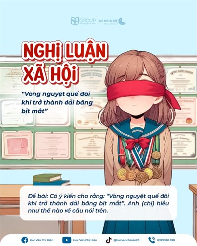 Bài văn nghị luận xã hội vòng nguyệt quế đôi khi trở thành dải băng bịt mắt