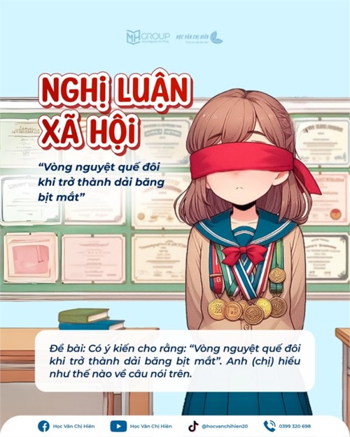 Bài văn nghị luận xã hội vòng nguyệt quế đôi khi trở thành dải băng bịt mắt