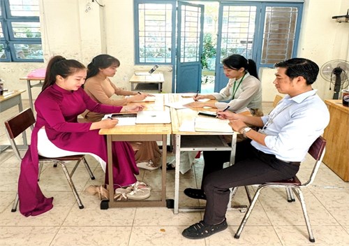 Sinh hoạt chuyên môn lần 2 tháng 12 tổ nghệ thuật