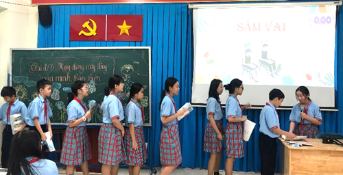 “xây dựng cộng đồng văn minh thân thiện”
tiết dự thi giáo viên chủ nhiệm giỏi cấp trường