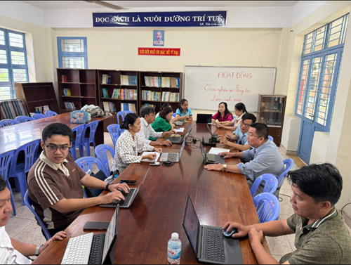 Sinh hoạt chuyên môn tháng 3 lần 1 tổ toán