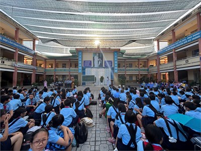 Trường THCS Bình Thọ tổ chức lễ tưởng niệm các nạn nhân tử vong do tai nạn giao thông năm 2025