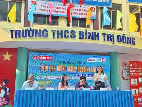 Trường THCS Bình Trị Đông tổ chức buổi Hướng nghiệp lớp 9 năm học 2024-2025
