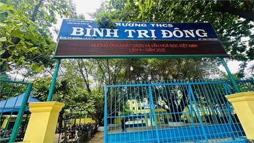 Trường THCS Bình Trị Đông hưởng ứng ngày sách và văn hoá đọc Việt Nam lần thứ 4 - năm 2025