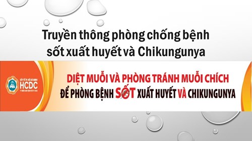 Truyền thông phòng chống bệnh sốt xuất huyết và Chikungunya