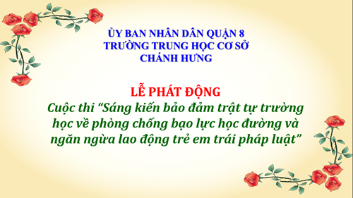 Một số hình ảnh Lễ phát động Cuộc thi “Sáng kiến bảo đảm trật tự trường học về phòng chống bạo lực học đường và ngăn ngừa lao động trẻ em trái pháp luật”