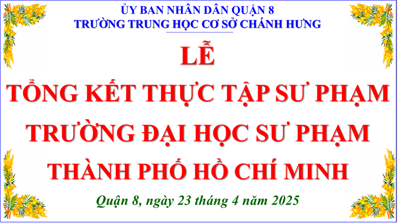 Lễ tổng kết thực tập sư phạm trường đại học sư phạm thành phố hồ chí minh