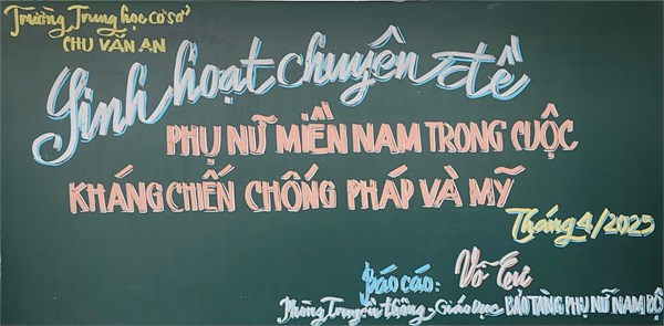 Bảo tàng Phụ nữ Nam Bộ sinh hoạt chuyên đề  Phụ nữ miền Nam trong cuộc kháng chiến chống thực dân Pháp và đế quốc Mỹ 