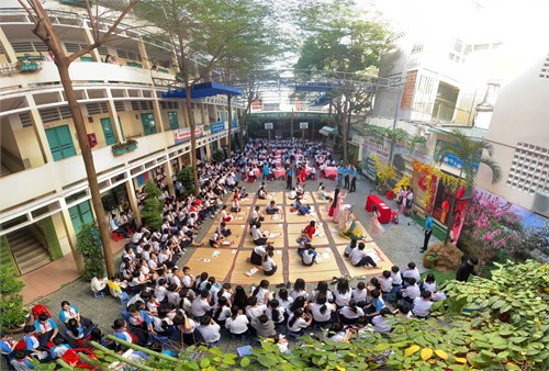 Chi đội trường THCS Chu Văn An tổ chức các Hội thi chào mừng Tết Ất Tỵ 2025