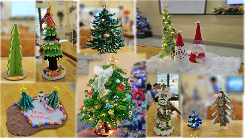 🎄Hoạt động CLB STEM Toán Tin: Sáng tạo cây thông Noel từ vật liệu thủ công🎅✨