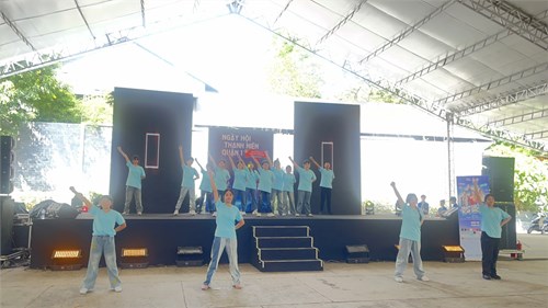 Hội thi Ngày hội thanh niên quận 1.