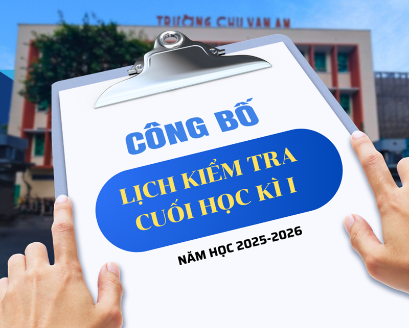 Lịch kiểm tra cuối học kì 1-Năm học 2025-2026