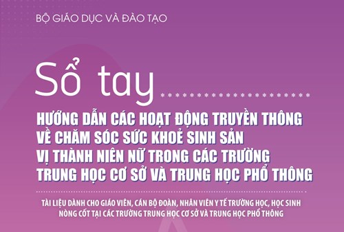 Sổ tay Hướng dẫn các hoạt động truyền thông về chăm sóc sức khỏe sinh sản vị thành niên nữ trong các trường THCS và THPT