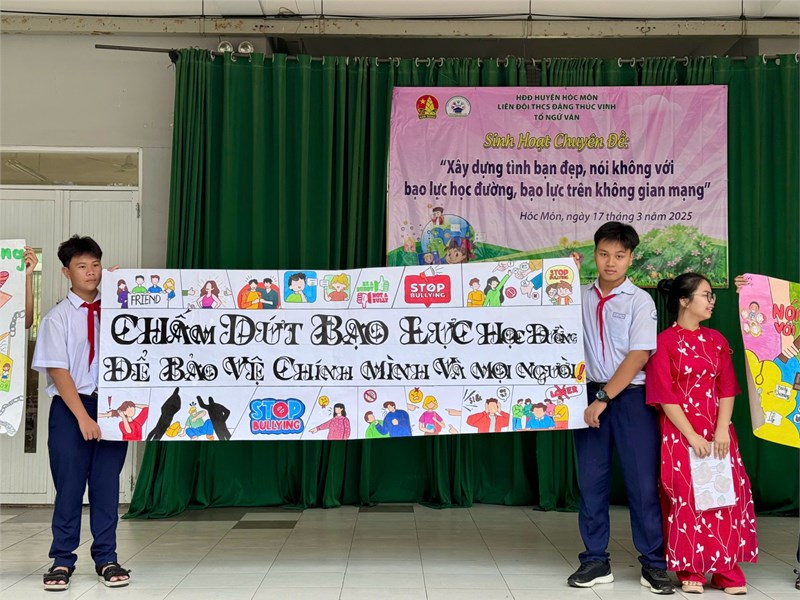 Chuyên đề  Xây dựng tình bạn đẹp, nói không với bạo lực học đường, bạo lực trên không gian mạng 