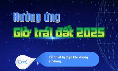 Hưởng ứng Giờ Trái đất 2025