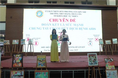 Lan tỏa thông điệp đoàn kế trong phòng, chống HIV/AIDS tại trường THCS Đặng Trần Côn