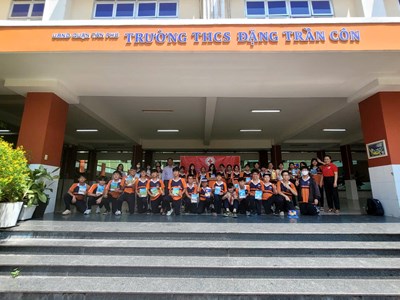 Hội chữ thập đỏ trường THCS Đặng Trần Côn tổ chức Hội thi sơ cấp cứu cho học sinh