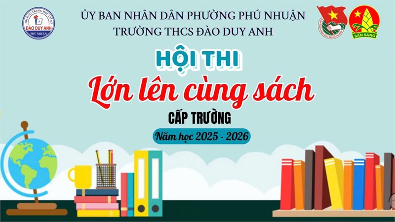Hội thi   Lớn lên cùng sách  cấp trường NH 25-26
