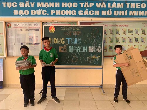 Đội em làm kế hoạch nhỏ được Liên đội triển khai và thực hiện trong tháng 4.