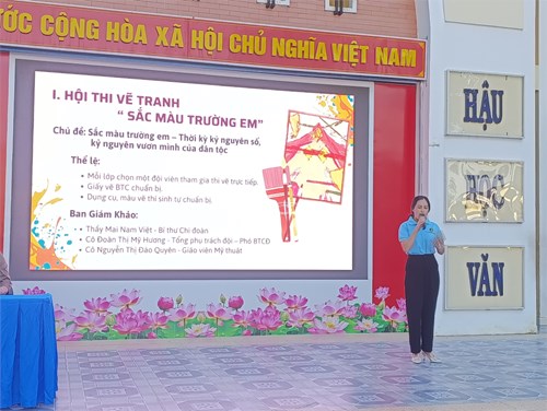 Hội thi Vẽ tranh  Sắc màu trường em  chào mừng ngày Nhà giáo Việt Nam 20/11/2025