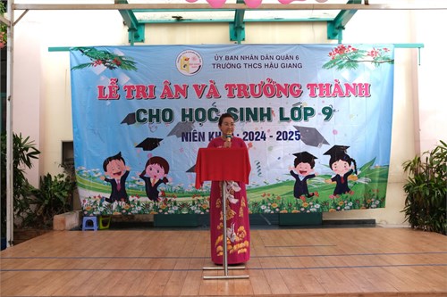 Lễ Tri ân - Trưởng thành của học sinh Khối 9 niên khóa 2021-2025.