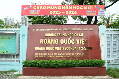 Quyết định Về việc thành lập Trường THCS Hoàng Quốc Việt trực thuộc UBND phường Tân Mỹ