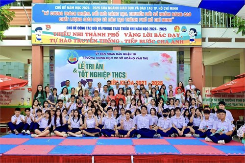 Lê Tri ân và Tốt nghiệp Trung học Cơ sở năm học 2024-2025