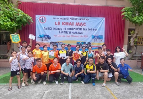 Trường THCS Hùng Vương tham gia Đại hội Thể dục thể thao phường Tân Thới Hòa