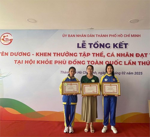 Tuyên dương học sinh và Trường THCS Huỳnh Tấn Phát đạt thành tích xuất sắc tại Hội khỏe phù đổng toàn quốc năm 2023-2024🏆