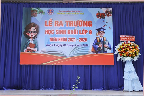 Lễ ra trường học sinh khối 9 niên khóa 2021-2025