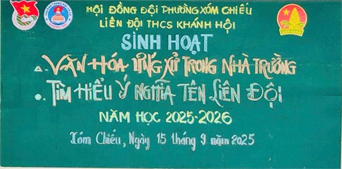 Sinh hoạt chào cờ đầu tuần ngày 15/9/2025