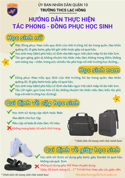 Hướng dẫn thực hiện tác phong và đồng phục học sinh năm học 2025 - 2026