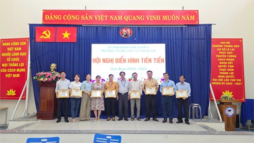THCS Lê Lai - Hội nghị tuyên dương gương điển hình tiên tiến, giai đoạn 2020 - 2025