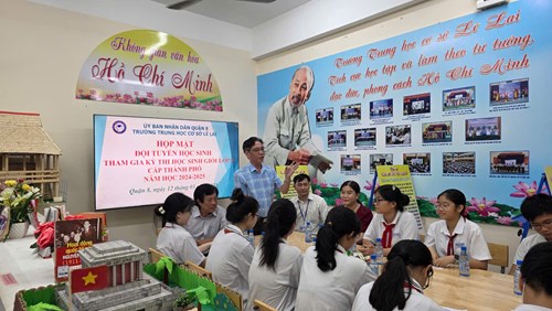 Tiếp lửa đam mê, chắp cánh ước mơ cho đội tuyển HSG lớp 9 trường THCS Lê Lai