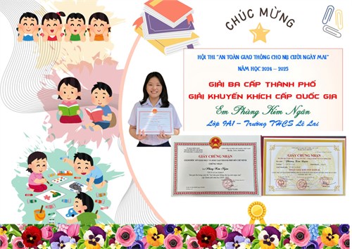 THCS Lê Lai tích cực tham gia Cuộc thi “An toàn giao thông cho nụ cười ngày mai” năm học 2024 - 2025